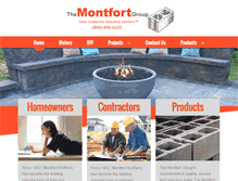 Tablet Screenshot of montfortgroup.com